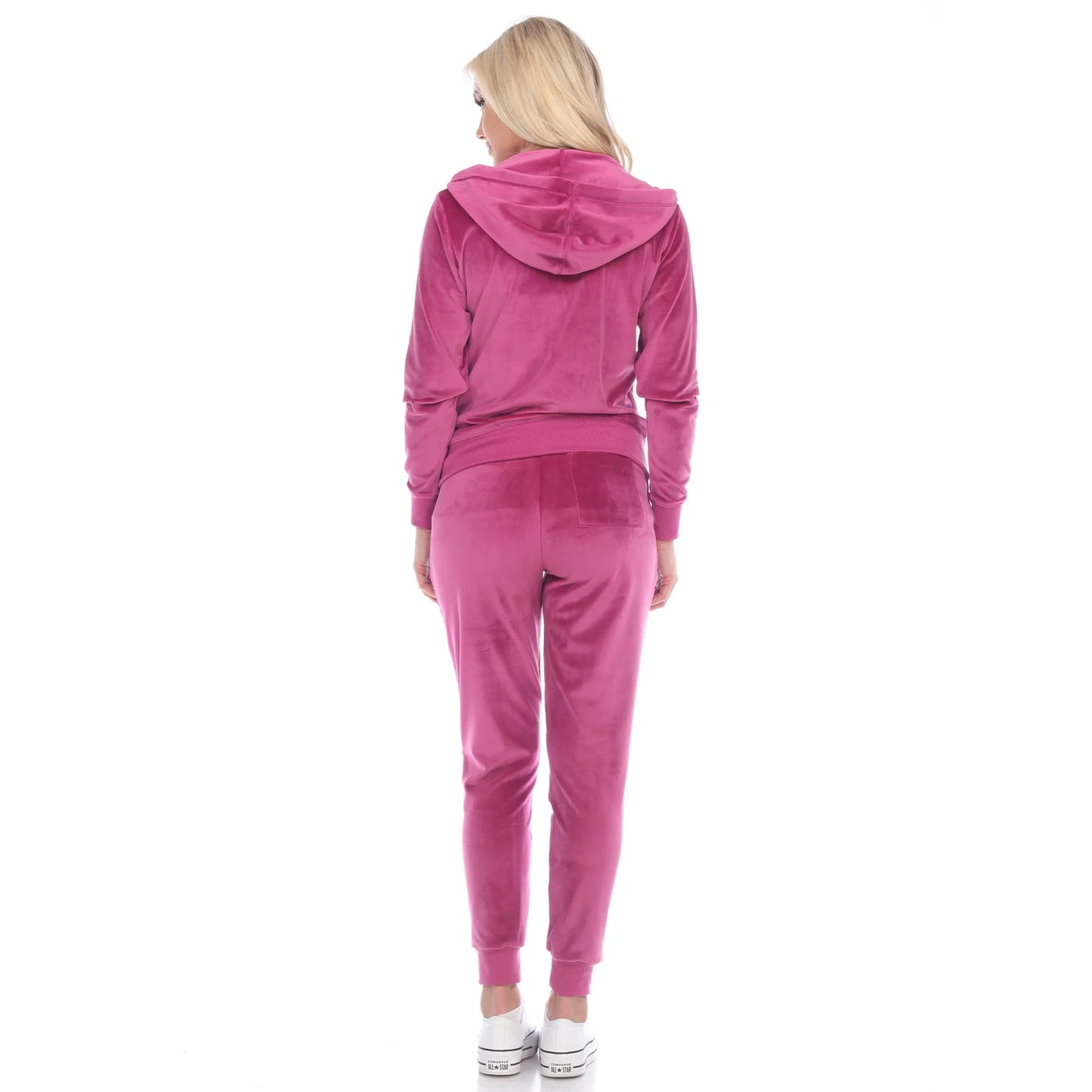 Women'S 2 Piece Velour Tracksuit Set