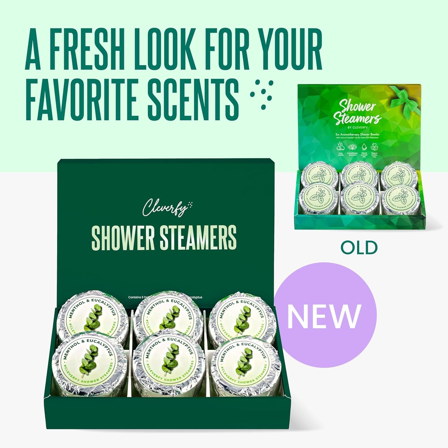Eucalyptus for Shower Steamers Aromatherapy – Self-Care Shower Bombs for Sinus Relief and Nasal Congestion – 6 Tablets