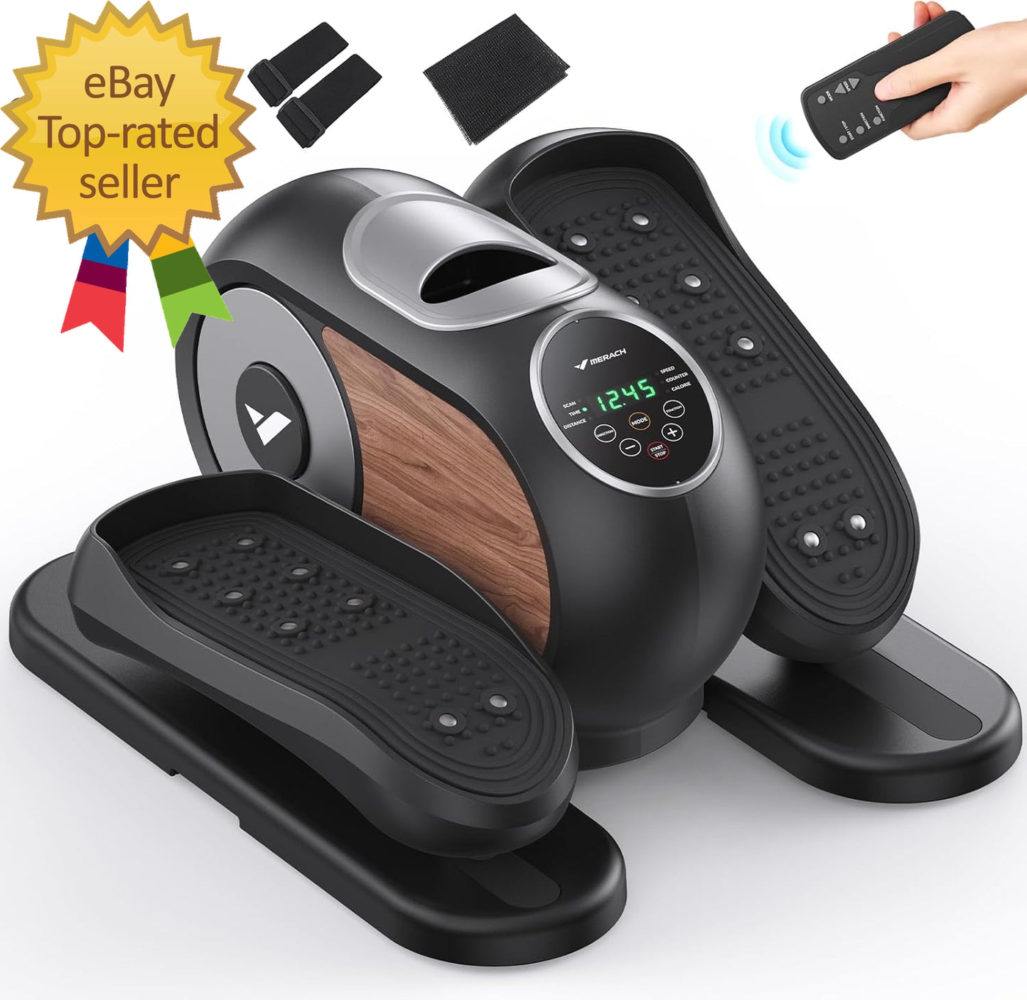 Under Desk Elliptical Ellipse Leg Exerciser Electric for Seniors