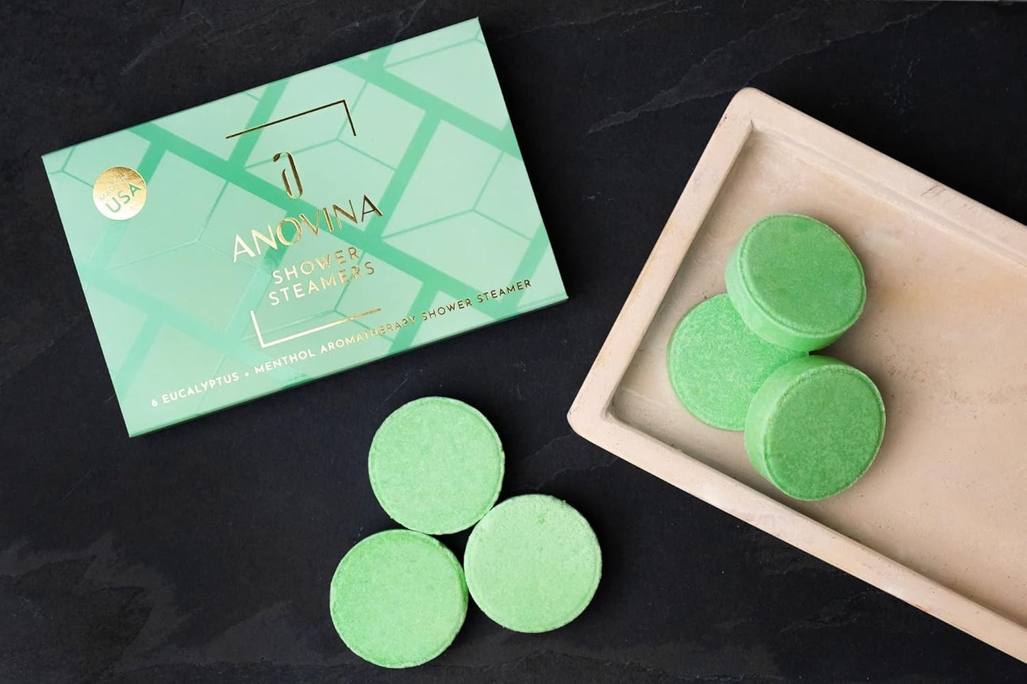 Eucalyptus & Menthol Shower Steamers β Aromatherapy Shower Tablets with Soothing Vapors β Made in USA β Shower Bomb Gift Set for Men & Women