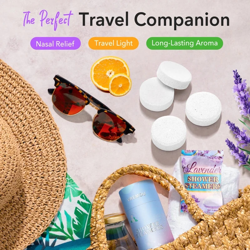 Shower Steamers Aromatherapy - 8 Pcs Shower Bombs with Essential Oil for Home SPA, Self-Care Relaxation, Valentines Day Gifts for Men Women, for Birthday Gift