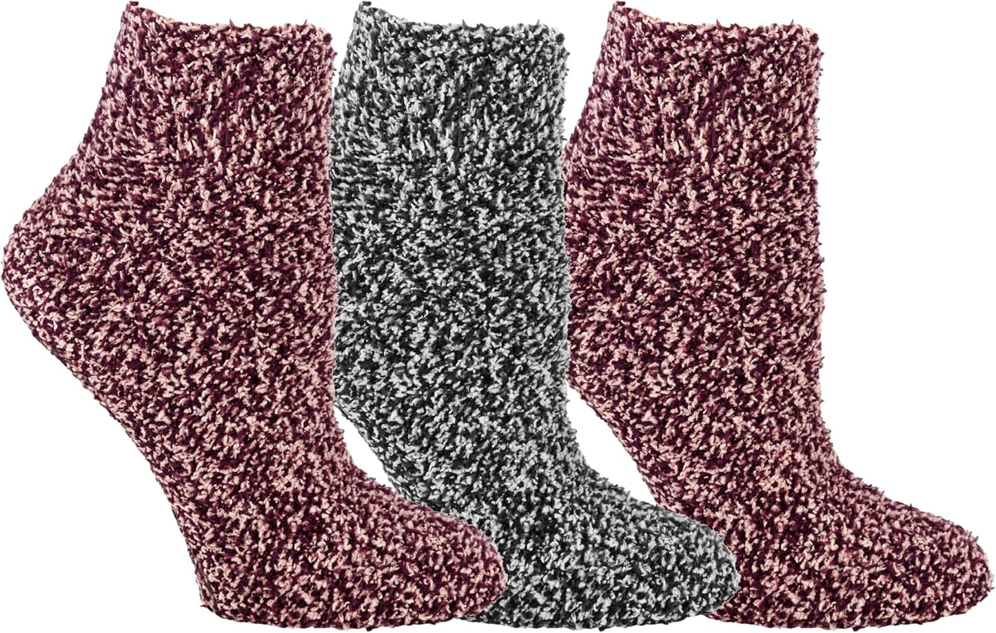 Women'S Low Cut Soothing Spa Socks-Lavender & Vitamin E Infused-2 & 3 Pairs-Bottom Grippers