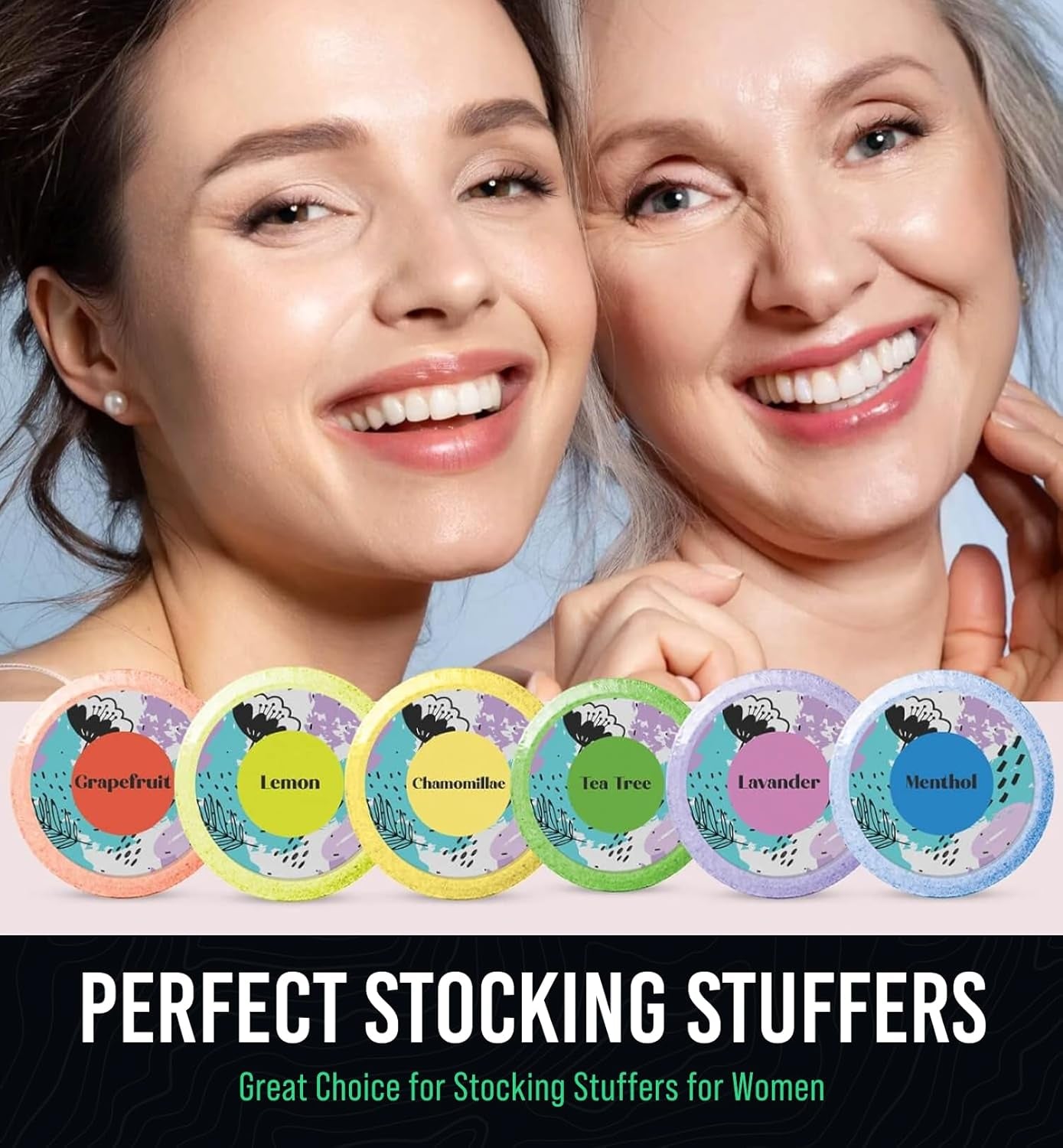 Valentines Day Gifts for Her - Shower Steamers Aromatherapy Gift Set - Valentines Gifts for Mom, Wife, Girlfriend, Grandma, Daughter - Natural Essential Oil Home Spa Self-Care - 6 Pack