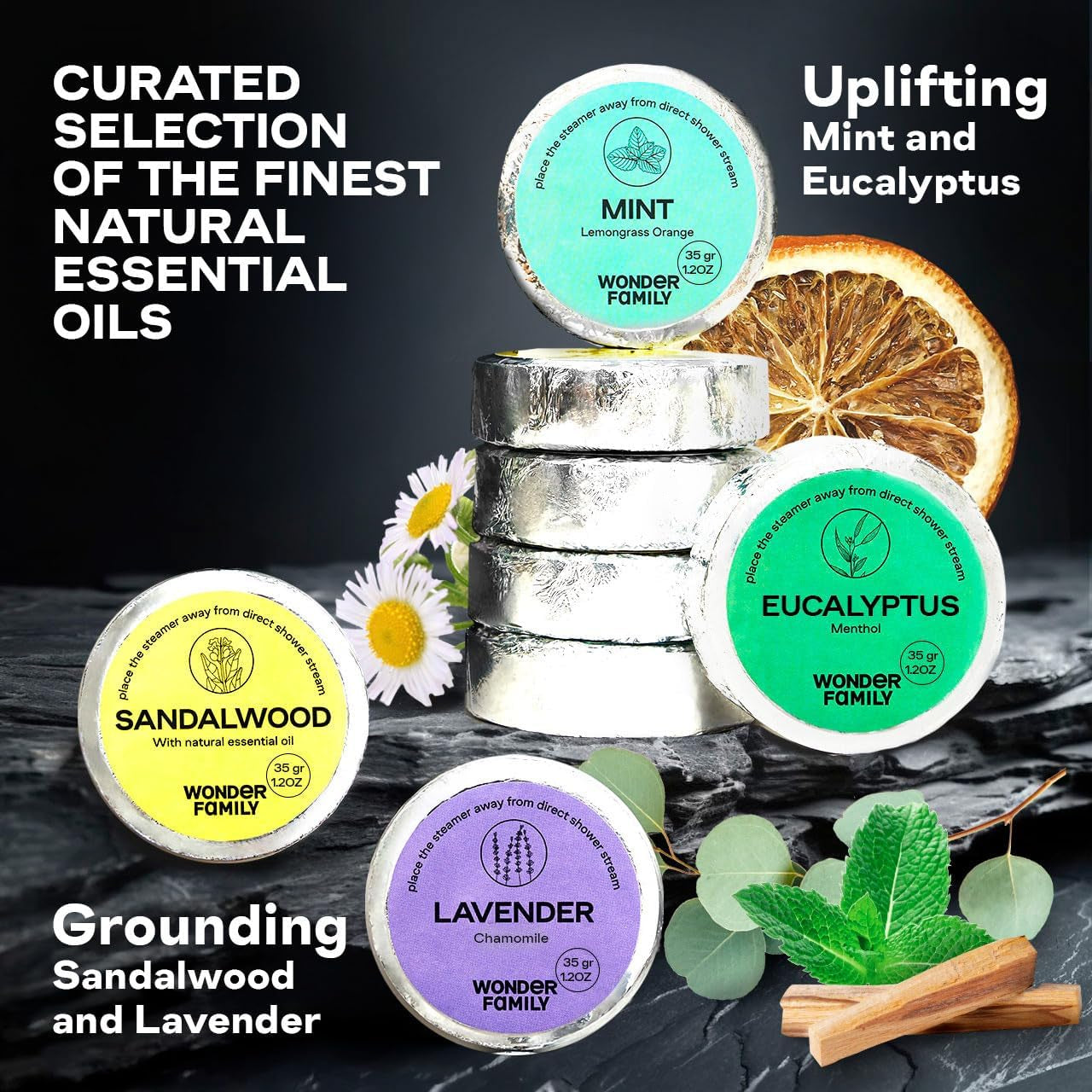 Shower Steamers Aromatherapy Gift Set for Women & Men – Vapor Shower Tablets for Sinus Relief – Menthol Eucalyptus Shower Melts – Organic Essential Oil Shower Bombs – Bulk Shower Soothers