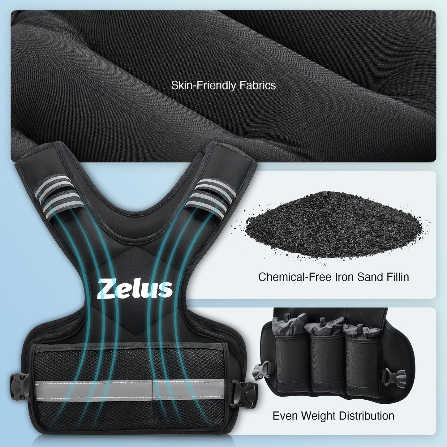 Zelus Weighted Vest for Men and Women | 4-10Lb/11-20Lb