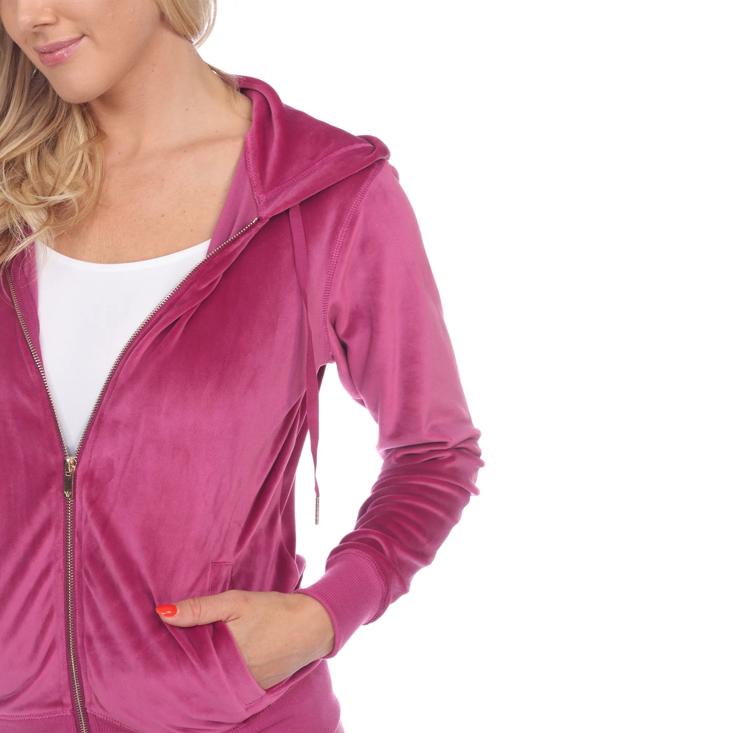 Women'S 2 Piece Velour Tracksuit Set