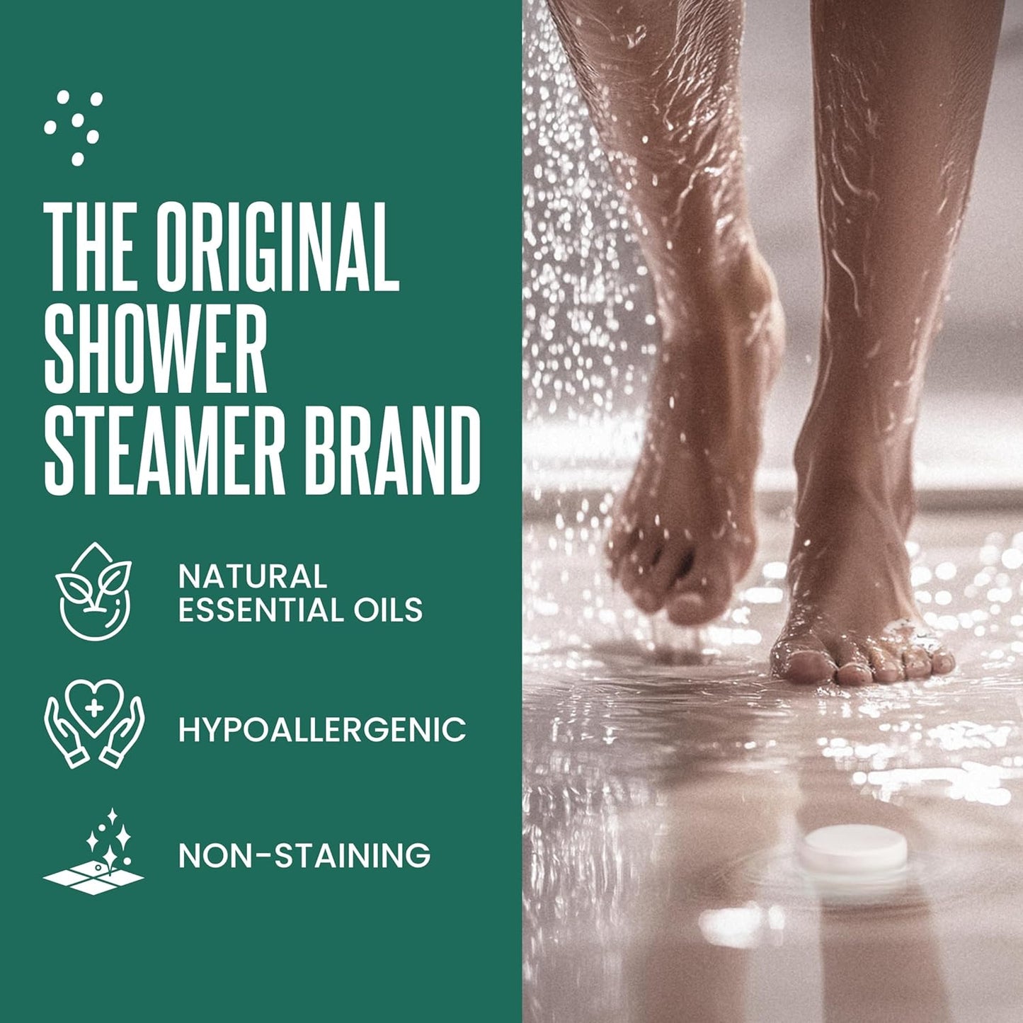 Eucalyptus for Shower Steamers Aromatherapy – Self-Care Shower Bombs for Sinus Relief and Nasal Congestion – 6 Tablets