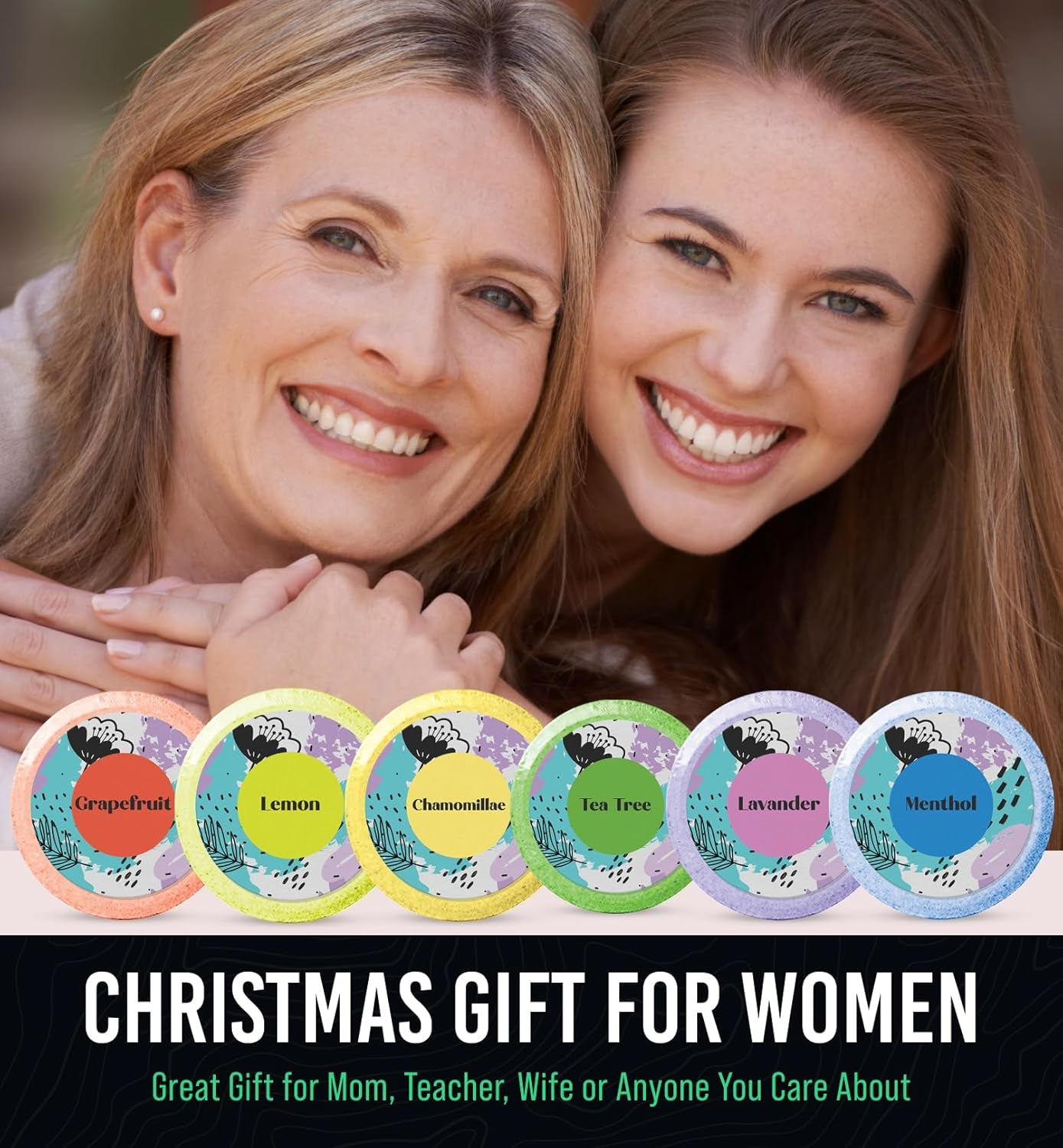 Valentines Day Gifts for Her - Shower Steamers Aromatherapy Gift Set - Valentines Gifts for Mom, Wife, Girlfriend, Grandma, Daughter - Natural Essential Oil Home Spa Self-Care - 6 Pack