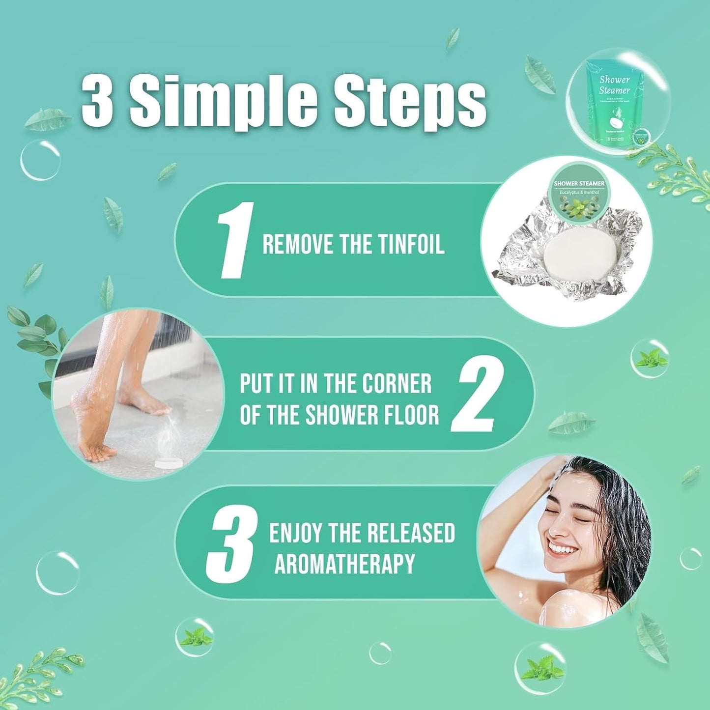 Eucalyptus Shower Steamer 18 Pack - Relaxation & Self Care Gifts for Women & Men, Shower Steamers for Sinus Relief with Eucalyptus and Menthol