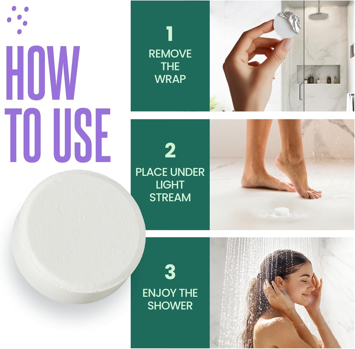 Eucalyptus for Shower Steamers Aromatherapy – Self-Care Shower Bombs for Sinus Relief and Nasal Congestion – 6 Tablets