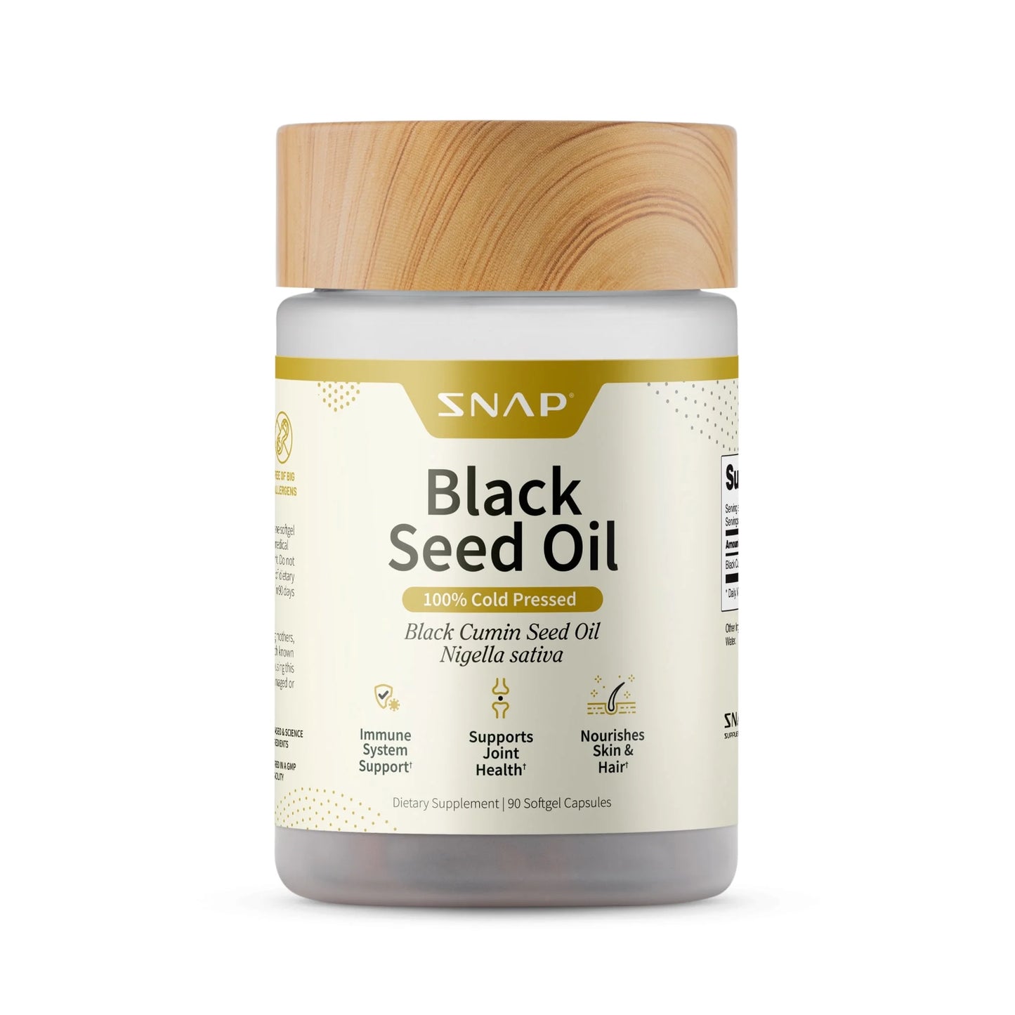 Black Seed Oil Gel Caps, 100% Cold Pressed, Dietary Supplements, 90 Count