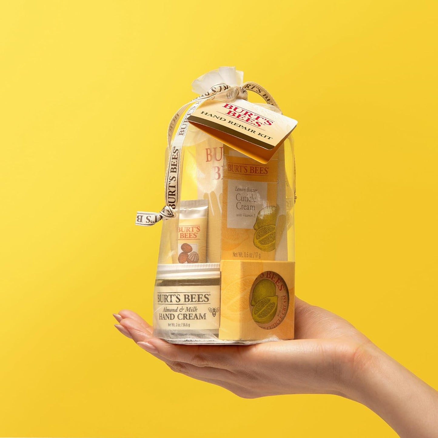 Back to School Gift Ideas - Hand Repair Set, 3 Hand Creams plus Gloves - Almond Milk, Lemon Butter Cuticle Cream, Shea Butter Repair