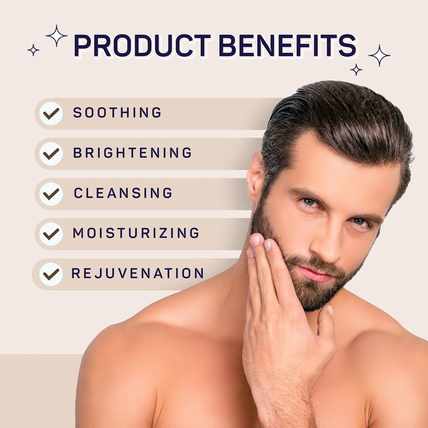 Men'S Sandalwood Luxury Spa Skincare Set - Complete Care Kit for Rugged Revitalization, Exfoliating Scrub - Bath and Body Collection for Cleansing, Moisturizing, and Rejuvenation