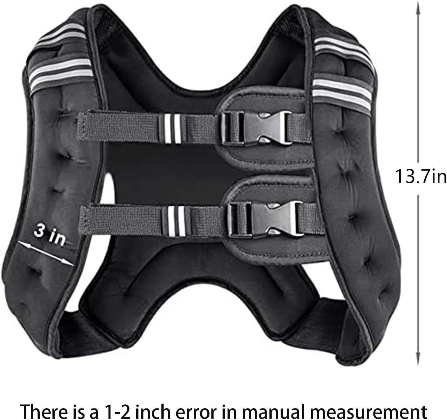 Prodigen Weighted Vest for Women and Men 8 12 16 20 25 30 Lbs 8Lbs, Black