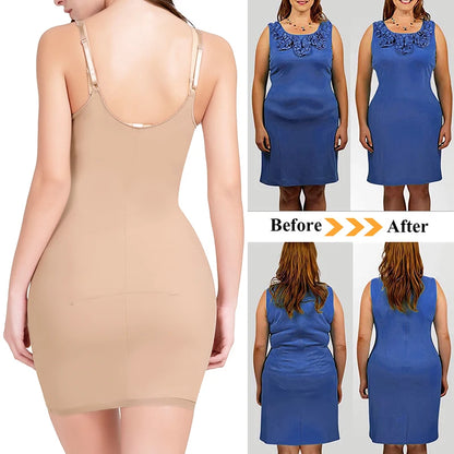 Women Slim Butt Lifter Waist Trainer under Dress Body Shaper Control Slips Underwear Corset Dress Sexy Shaperwear Stretch Fabric