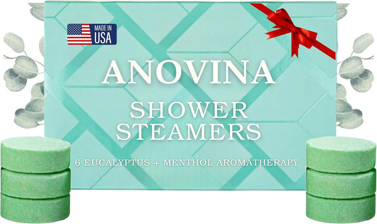 Eucalyptus & Menthol Shower Steamers – Aromatherapy Shower Tablets with Soothing Vapors – Made in USA – Shower Bomb Gift Set for Men & Women