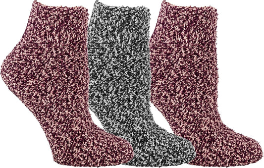 Women'S Low Cut Soothing Spa Socks-Lavender & Vitamin E Infused-2 & 3 Pairs-Bottom Grippers
