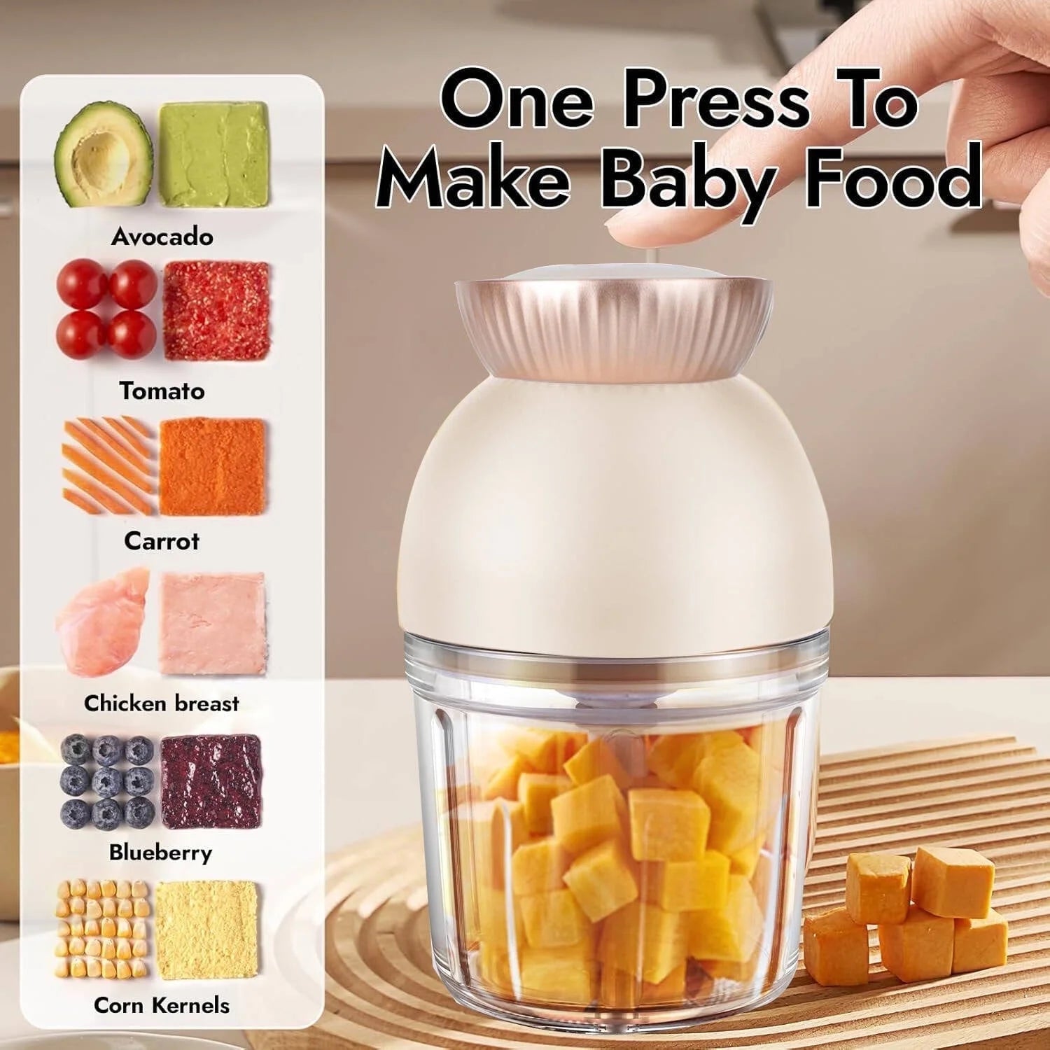Baby Food Maker, 13-In-1 Baby Food Processor,600Ml Food Blender with 8 Blades for Fruit Vegetable Meat