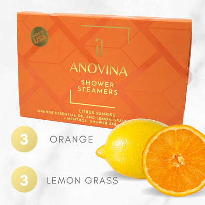 6XL Citrus Shower Steamers – Made in USA Aromatherapy Shower Steamers for a Spa-Like Experience. Gifts for Men and Women