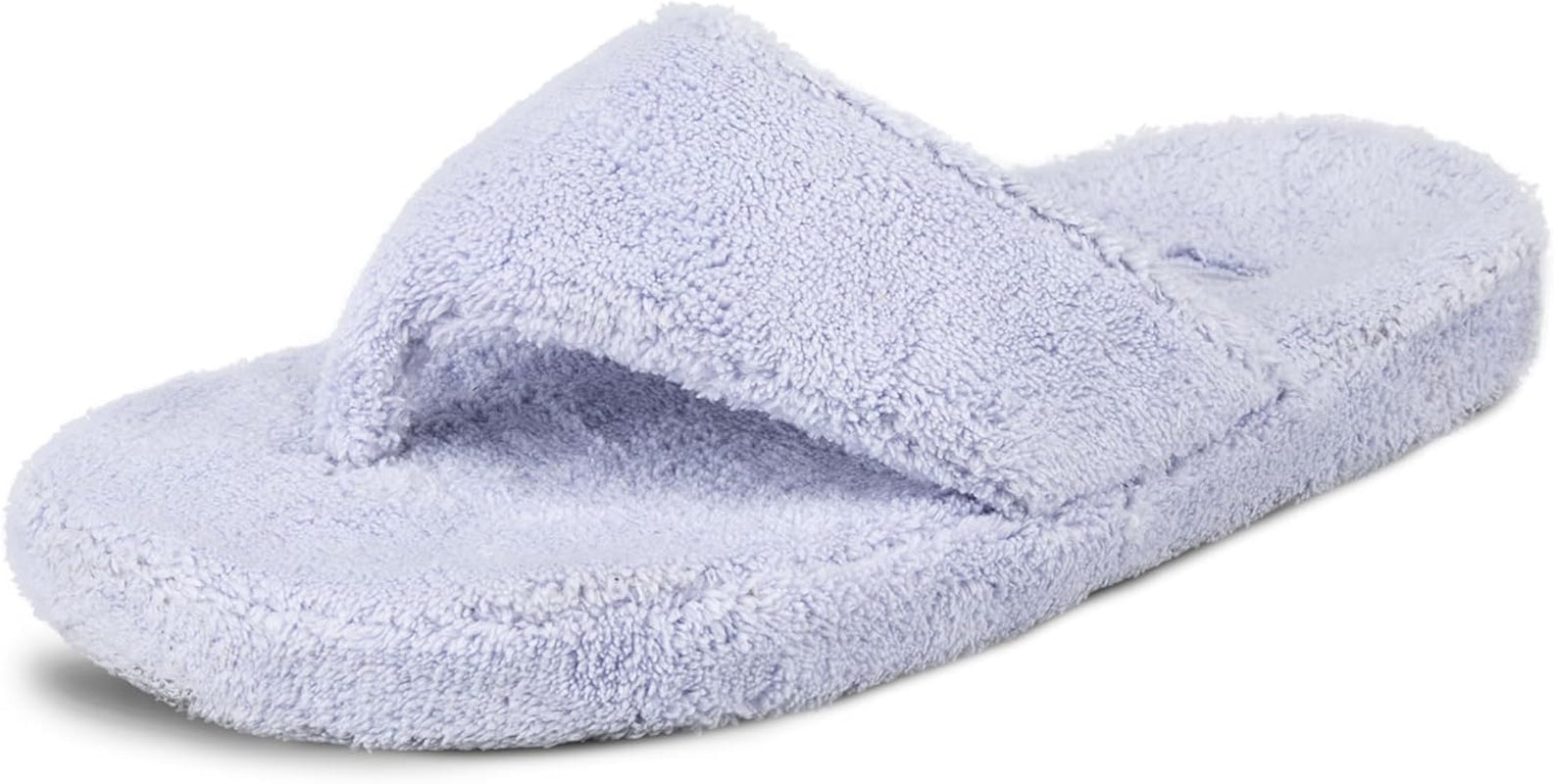Women'S Spa Thong Slippers with Cloud Contour Comfort - Arch Support and Plush Fluffy Terry Lining, Perfect for Beach, Camping, Poolside, or Bathroom Wear