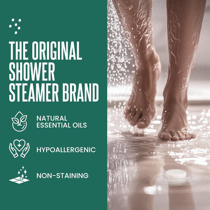 Eucalyptus for Shower Steamers Aromatherapy – Self-Care Shower Bombs for Sinus Relief and Nasal Congestion – 6 Tablets