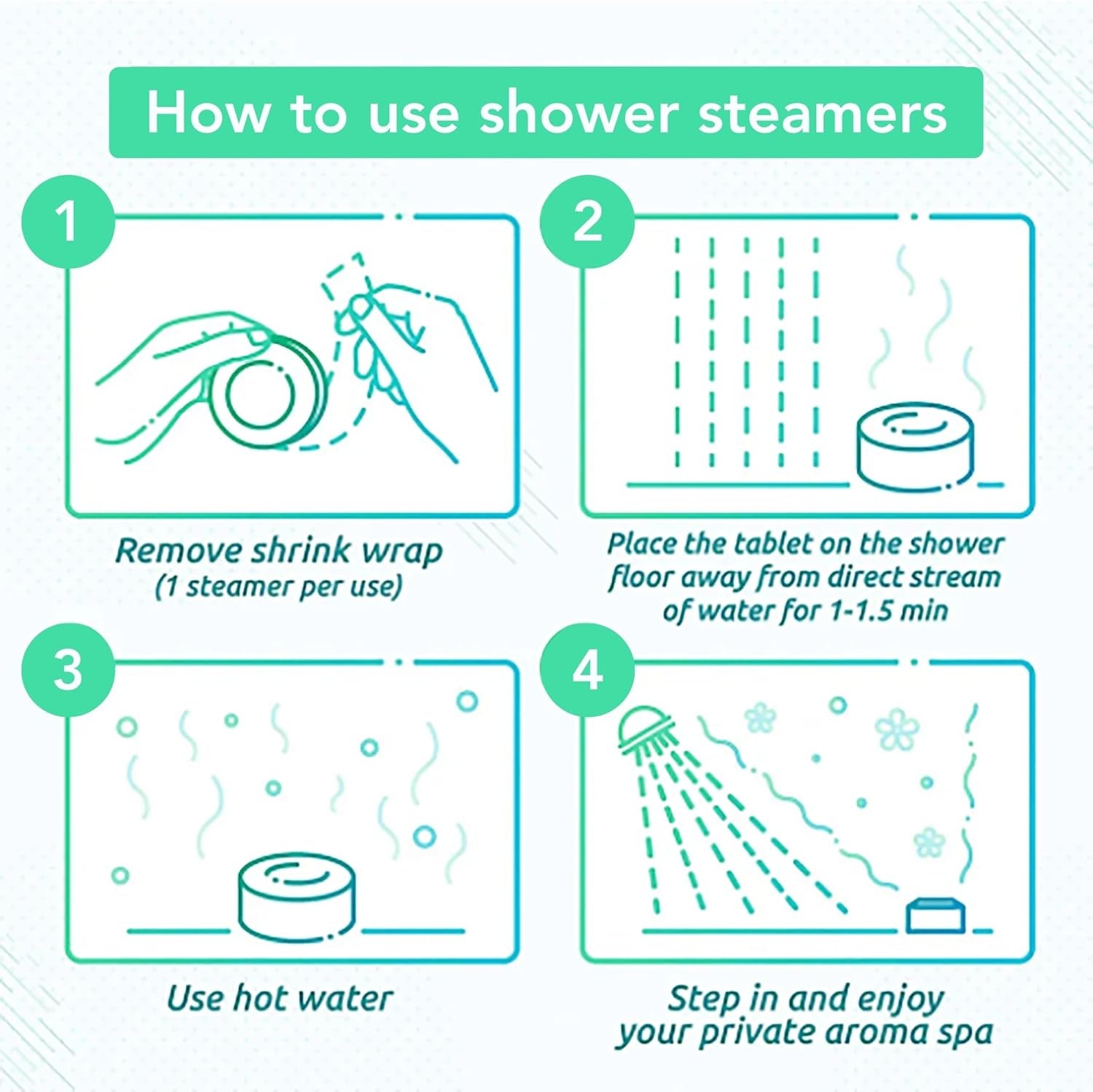 Eucalyptus & Lavender Shower Steamers Aromatherapy Gift Set - Eucalyptus Shower Steamer Lavender - Stress Relief Shower Bombs for Women & Men