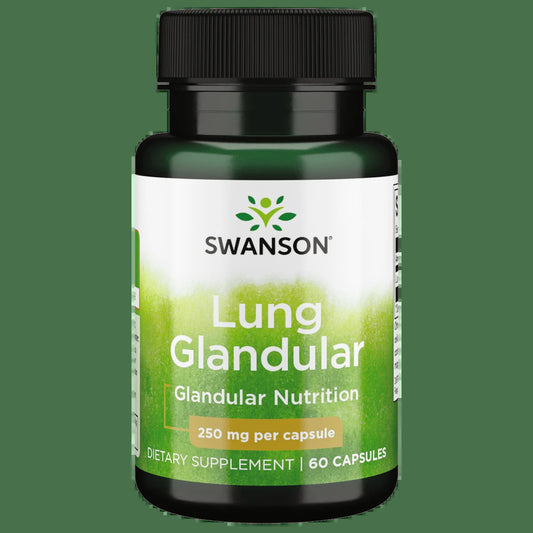 Raw Lung Glandular 250 Mg 60 Capsules