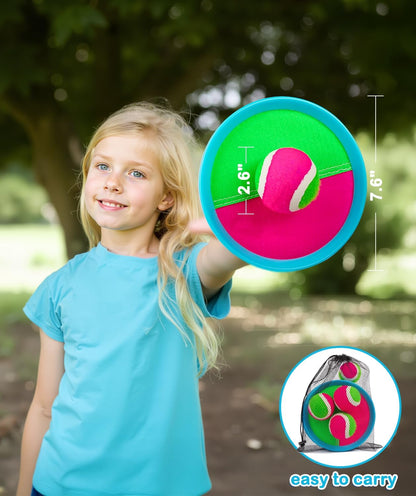 Kids Toys Toss and Catch Game Set Beach Pool Toys for Kids Ages 3-4 5-7 8-12, outside Yard Camping Outdoor Games for 3 4 5 6 7 8 Year Old Boys Girls Birthday Gift Family Vacation Essentials