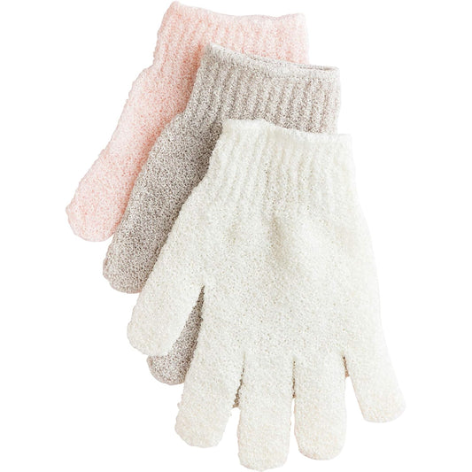 Exfoliating Gloves for Shower, Bath, and Cleansing – Assorted Colors, 1 Pair