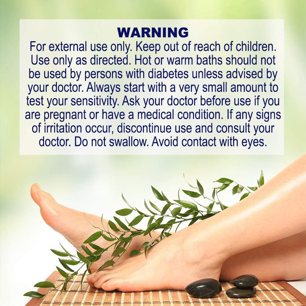 Detox Foot Soak Bath Premium 16 Ounce Eucalyptus Scented Epsom Salt Magnesium Sulfate to Help Detox, Relax, Relieve Stress & Soften Your Feet