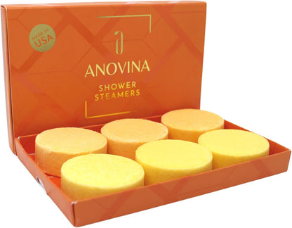 6XL Citrus Shower Steamers – Made in USA Aromatherapy Shower Steamers for a Spa-Like Experience. Gifts for Men and Women