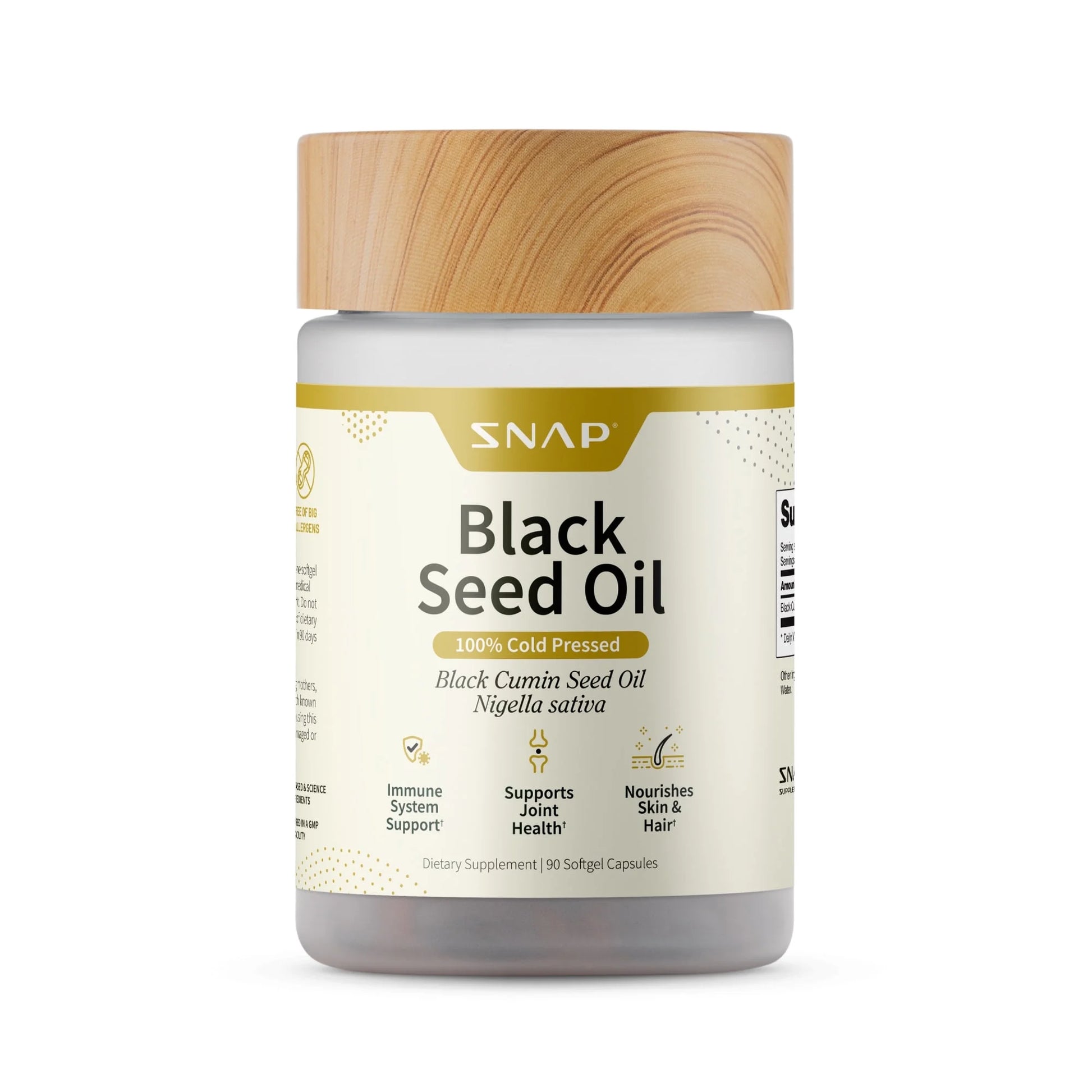 Black Seed Oil Gel Caps, 100% Cold Pressed, Dietary Supplements, 90 Count