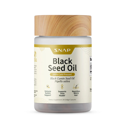 Black Seed Oil Gel Caps, 100% Cold Pressed, Dietary Supplements, 90 Count