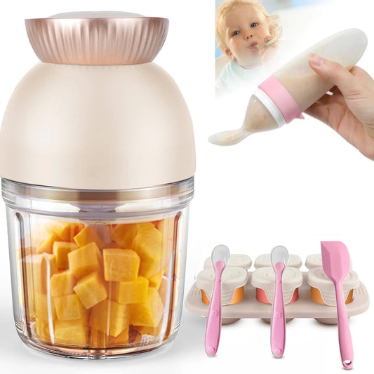 Baby Food Maker, 13-In-1 Baby Food Processor,600Ml Food Blender with 8 Blades for Fruit Vegetable Meat