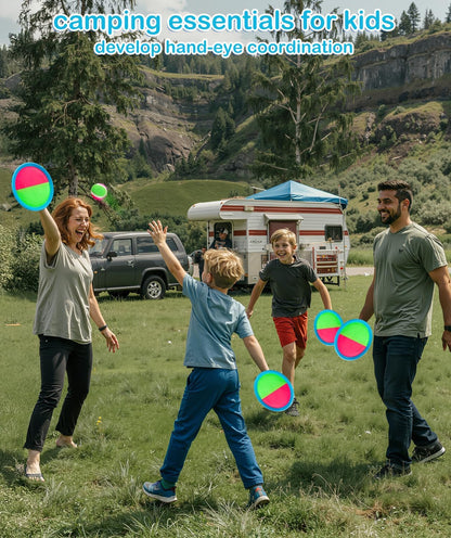 Kids Toys Toss and Catch Game Set Beach Pool Toys for Kids Ages 3-4 5-7 8-12, outside Yard Camping Outdoor Games for 3 4 5 6 7 8 Year Old Boys Girls Birthday Gift Family Vacation Essentials
