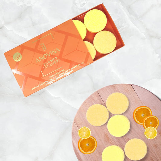6XL Citrus Shower Steamers – Made in USA Aromatherapy Shower Steamers for a Spa-Like Experience. Gifts for Men and Women
