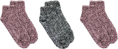 Women'S Low Cut Soothing Spa Socks-Lavender & Vitamin E Infused-2 & 3 Pairs-Bottom Grippers