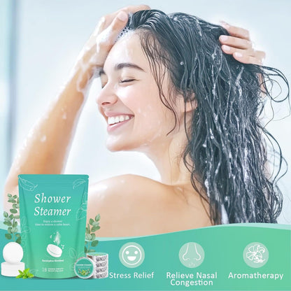 Eucalyptus Shower Steamer 18 Pack - Relaxation & Self Care Gifts for Women & Men, Shower Steamers for Sinus Relief with Eucalyptus and Menthol