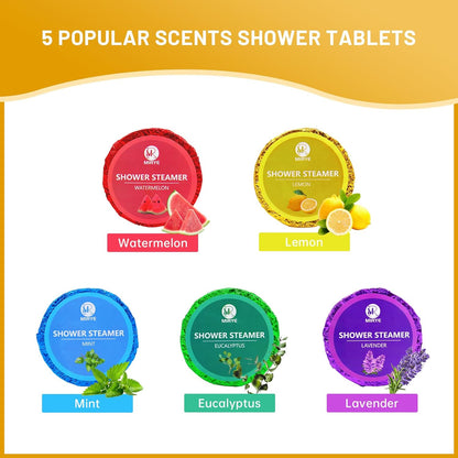Shower Steamers Aromatherapy, 30-Pack Shower Steamer for Women Men, Shower Bombs with Essential Oils Stress Relief and Self Care, Birthday Gift for Mom, Dad, Wife, Daughter, Son, Friends