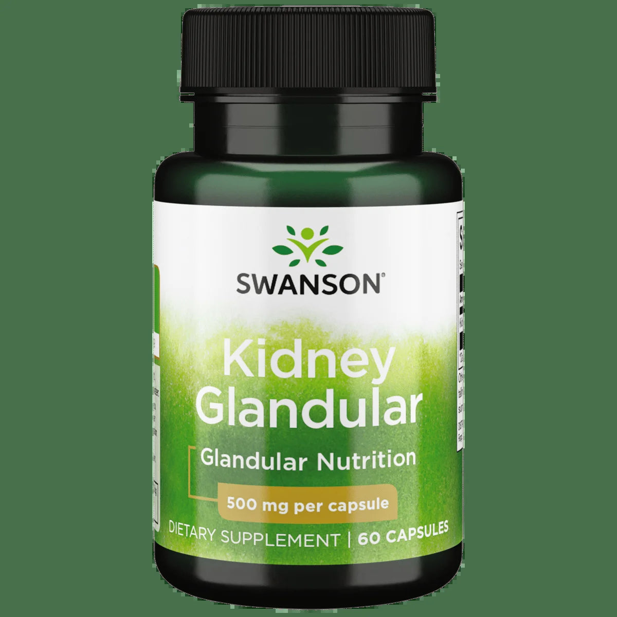 Swanson Kidney Glandular 500 Mg 60 Capsules