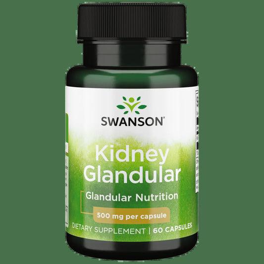 Swanson Kidney Glandular 500 Mg 60 Capsules