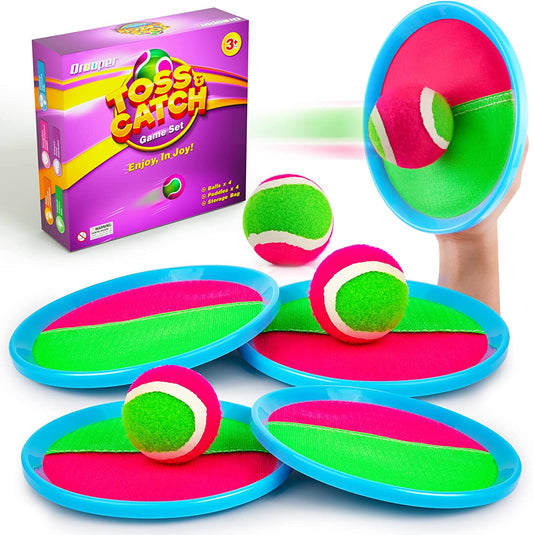 Kids Toys Toss and Catch Game Set Beach Pool Toys for Kids Ages 3-4 5-7 8-12, outside Yard Camping Outdoor Games for 3 4 5 6 7 8 Year Old Boys Girls Birthday Gift Family Vacation Essentials